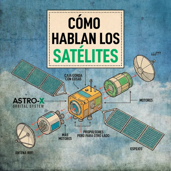 Portada del episodio: Ep. 57 - ¿CÓMO HABLAN LOS SATÉLITES?