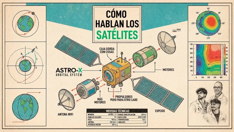 Portada del episodio: Ep. 57 - ¿CÓMO HABLAN LOS SATÉLITES?
